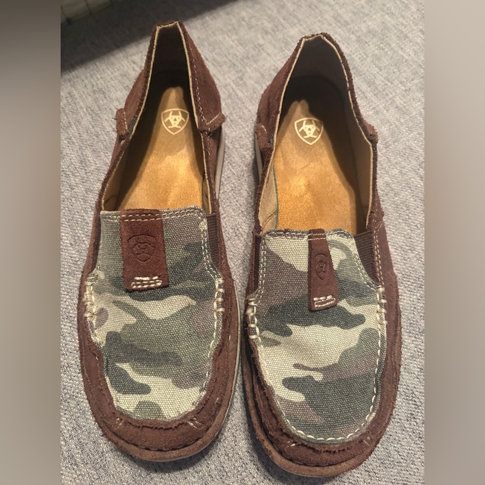 Ariat Women’s Brown and Camouflage Loafers